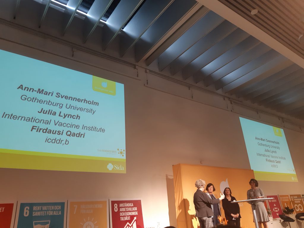 IVI’s Dr. Julia Lynch attends Sida Science Days 2019, Sweden
